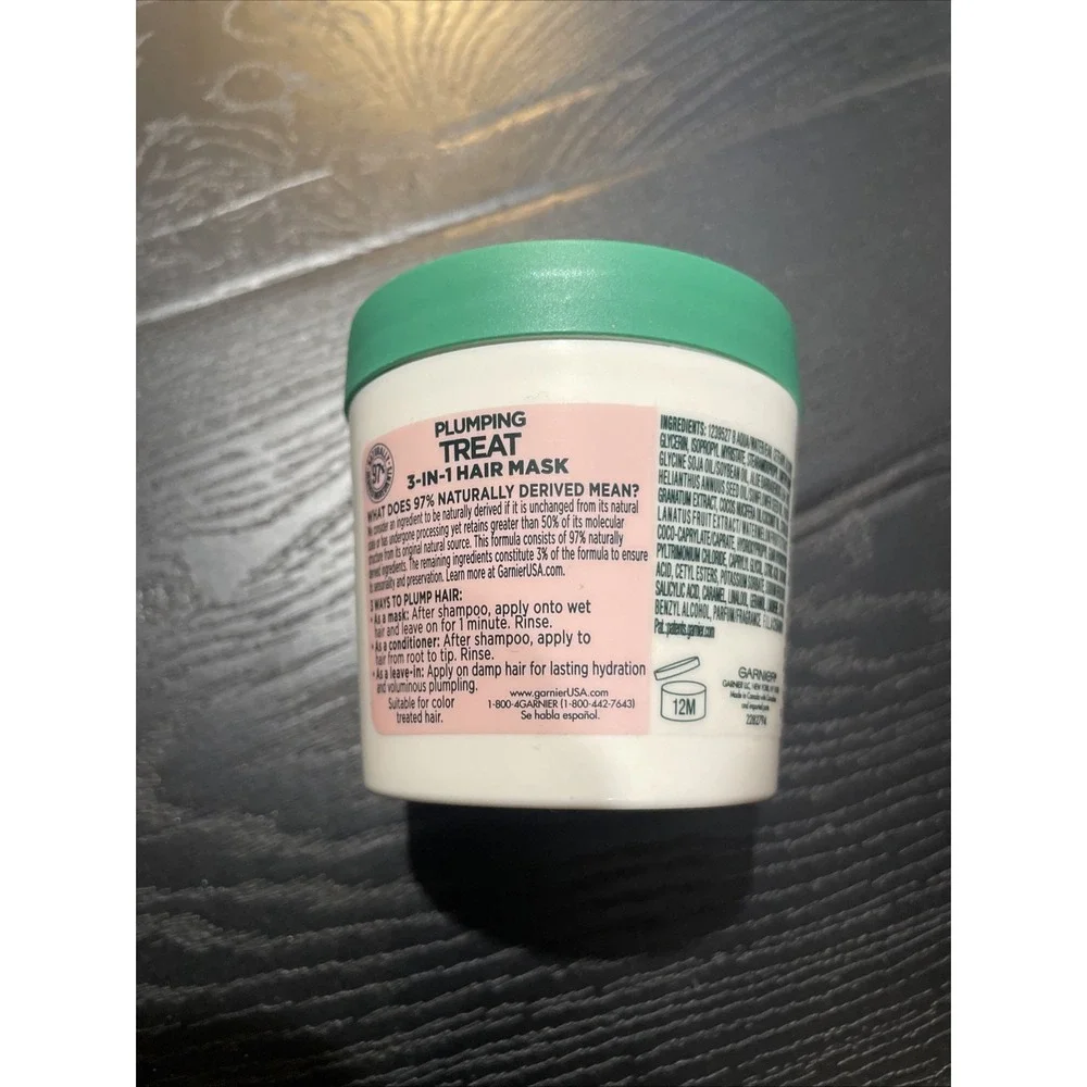 Garnier Fructis Plumping Treat 3-in-1 Hair Mask, 3.4‎ fl oz